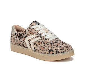 hN^[EV[ fB[X V[Y Xj[J[ Dr. Scholl's Rebel Sport Sneaker Tan/Black Leopard Print Suede ubN
