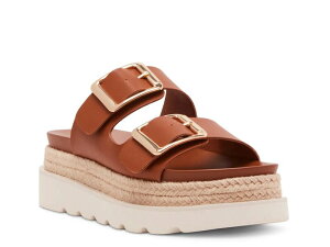 �}�b�f���K�[�� ���f�B�[�X �V���[�Y �T���_�� �v���b�g�t�H�[�� Madden Girl Mythical Espadrille Platform Sandal Dark Caramel