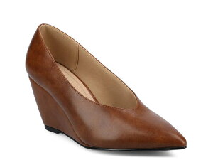 W[j[ fB[X V[Y pvX Journee Danika Wedge Pump Cognac