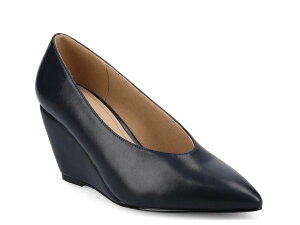 W[j[ fB[X V[Y pvX Journee Danika Wedge Pump Navy lCr[