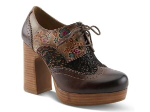 eBXe fB[X V[Y pvX vbgtH[ L'Artiste Tothemax Platform Pump Chocolate `R[g