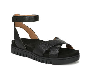 oCIjbN fB[X V[Y T_ Vionic Uptown Merced Wedge Sandal Black Leather ubN
