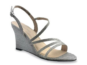 xW~EH[N fB[X V[Y T_ Touch Ups by Benjamin Walk Phyllis Wedge Sandal Silver Metallic Vo[