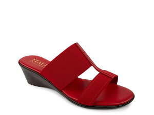 �C�^���A���V���[���[�J�[ ���f�B�[�X �V���[�Y �T���_�� Italian Shoemakersadey Wedge Sandal Red ���b�h