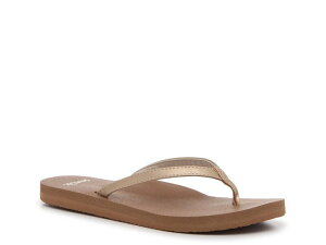�T�k�[�N ���f�B�[�X �V���[�Y �T���_�� Sanuk Yoga Joy II Flip Flop Bronze Metallic ���^���b�N