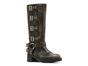 �X�e�B�[�u �}�f�� ���f�B�[�X �V���[�Y �u�[�c�E���C���u�[�c Steve Madden Rocky Motorcycle Boot Dark Brown �u���E��