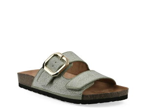 �z���C�g�}�E���e�� ���f�B�[�X �V���[�Y �T���_�� White Mountain Granitasandal Sage Green Suede �O���[��