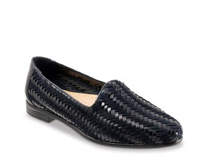 gb^[Y fB[X V[Y Xb|E[t@[ Trotters Liz III Slip-Onavy Stripe Print lCr[