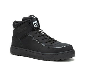 L^s[ fB[X V[Y Xj[J[ Caterpillar Streamline Court Mid Composite Toe Work Sneaker - Women's Black ubN