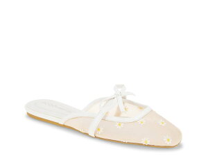 BCB �W�F�l���[�V���� ���f�B�[�X �V���[�Y �T���_�� BCBGeneration Hildana Mule White Floral Mesh �z���C�g
