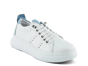 �X�v�����O�X�e�b�v ���f�B�[�X �V���[�Y �X�j�[�J�[ Spring Step France Sneaker - Women's White/Blue �z���C�g
