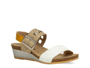 �i�I�g ���f�B�[�X �V���[�Y �T���_�� Naot Dynasty Wedge Sandal White/Beige Leather �z���C�g