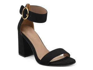 �G�A���\�[���Y ���f�B�[�X �V���[�Y �T���_�� Aerosoles Lawrence Sandal Black Synthetic Suede �u���b�N