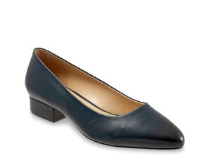 �g���b�^�[�Y ���f�B�[�X �V���[�Y �p���v�X Trotters Jewel Pump Navy Leather �l�C�r�[