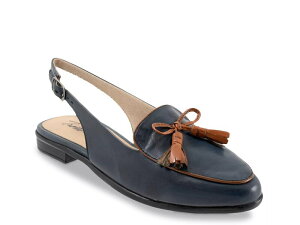 �g���b�^�[�Y ���f�B�[�X �V���[�Y �X���b�|���E���[�t�@�[ Trotters Lillie Mule Navy/Tan �l�C�r�[