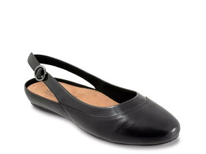 �\�t�g�E�H�[�N ���f�B�[�X �V���[�Y �p���v�X Softwalk Sheffield Flat Black Leather �u���b�N