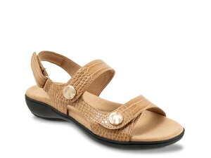 �g���b�^�[�Y ���f�B�[�X �V���[�Y �T���_�� Trotters Romi Sandal Beige Croc Print �x�[�W��