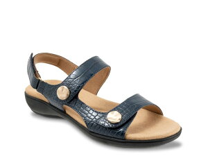 �g���b�^�[�Y ���f�B�[�X �V���[�Y �T���_�� Trotters Romi Sandal Navy Croc Print �l�C�r�[