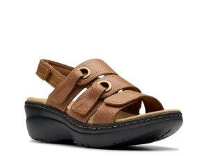 N[NX fB[X V[Y T_ Clarks Merliah Bali Wedge Sandal Tan ^