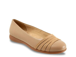 �g���b�^�[�Y ���f�B�[�X �V���[�Y �p���v�X Trotters Drew Ballet Flat Beige �x�[�W��