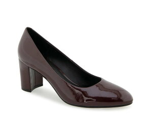 �G�A���\�[���Y ���f�B�[�X �V���[�Y �p���v�X Aerosoles Betsy Pump Dark Red Patent Synthetic ���b�h