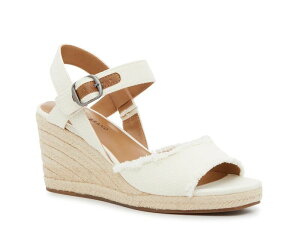 ���b�L�[�u�����h ���f�B�[�X �V���[�Y �T���_�� Lucky Brand Mindra Espadrille Wedge Sandal White �z���C�g