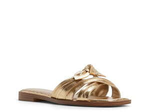 �A���h ���f�B�[�X �V���[�Y �T���_�� Aldo Sunbeam Sandal Gold Metallic �S�[���h