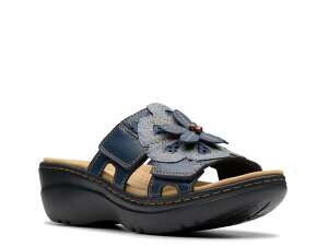N[NX fB[X V[Y T_ Clarks Merliah Belle Wedge Sandal Navy Multicolor lCr[