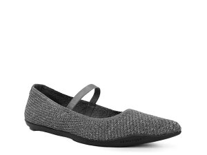 �G�A���\�[���Y ���f�B�[�X �V���[�Y �p���v�X Aerosoles Davina Mary Jane Flat Grey Knit Fabric �O���[