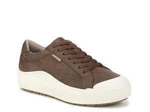 �h�N�^�[�E�V���[�� ���f�B�[�X �V���[�Y �X�j�[�J�[ �v���b�g�t�H�[�� Dr. Scholl's Time Off Platform Sneaker - Women's Chocolate Brown Synthetic �u���E��