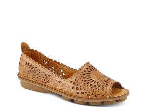 �X�v�����O�X�e�b�v ���f�B�[�X �V���[�Y �X���b�|���E���[�t�@�[ Spring Step Brandal Slip-On Camel �L������