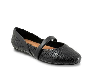 �\�t�g�E�H�[�N ���f�B�[�X �V���[�Y �p���v�X Softwalk Samara Mary Jane Flat Black �u���b�N