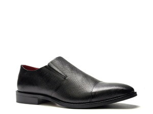 �J�����X�T���^�i �����Y �V���[�Y �X���b�|���E���[�t�@�[ �L���b�v Carlos by Carlosantana Ecclipse Cap Toe Slip-On Black �u���b�N
