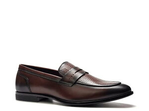 �J�����X�T���^�i �����Y �V���[�Y �X���b�|���E���[�t�@�[ Carlos by Carlosantana Solstice Penny Loafer Dark Brown �u���E��