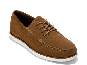 R[n[ Y V[Y Xb|E[t@[ Cole Haan Grand 4-Eye Boat Shoe Brown Suede uE