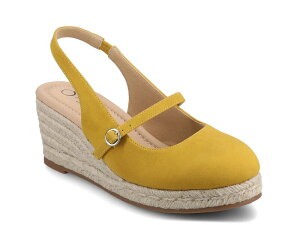 �W���[�j�[ ���f�B�[�X �V���[�Y �T���_�� Journee Asmyna Espadrille Wedge Sandal Mustard �}�X�^�[�h