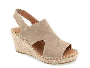 �P�l�X�R�[�� ���f�B�[�X �V���[�Y �T���_�� Gentle Souls by Kenneth Cole Cara Espadrille Wedge Sandal Mushroom Suede
