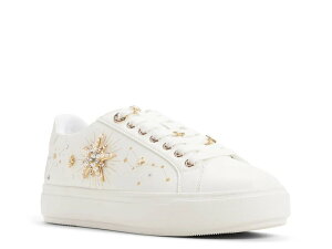�A���h ���f�B�[�X �V���[�Y �X�j�[�J�[ �v���b�g�t�H�[�� Aldo Starbright Platform Sneaker White �z���C�g