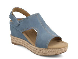 �W���[�j�[ ���f�B�[�X �V���[�Y �T���_�� Journee Rayleigh Espadrille Wedge Sandal Denim Blue �f�j��