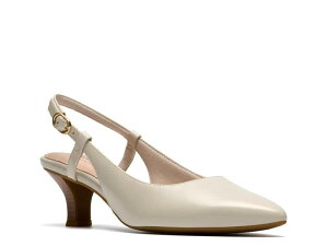 �N���[�N�X ���f�B�[�X �V���[�Y �p���v�X Clarks Kepley Lane Pump Off White Leather �I�t�z���C�g