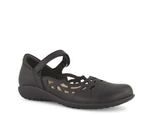 �i�I�g ���f�B�[�X �V���[�Y �p���v�X Naot Agathis Mary Jane Flat Soft Black Leather �u���b�N