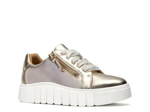 �N���[�N�X ���f�B�[�X �V���[�Y �X�j�[�J�[ Clarks Mykah Joy Sneaker Gold Leather �S�[���h