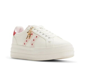�A���h ���f�B�[�X �V���[�Y �X�j�[�J�[ �v���b�g�t�H�[�� Aldo Adores Platform Sneaker White �z���C�g