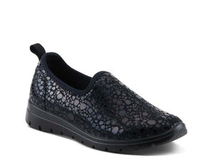 �t���N�T�X ���f�B�[�X �V���[�Y �X���b�|���E���[�t�@�[ Flexus Anisia Slip-On Black �u���b�N