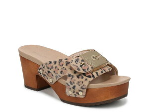 �h�N�^�[�E�V���[�� ���f�B�[�X �V���[�Y �T���_�� �v���b�g�t�H�[�� Dr. Scholl's Original Max Too Platform Sandal Animal Print �A�j�}��