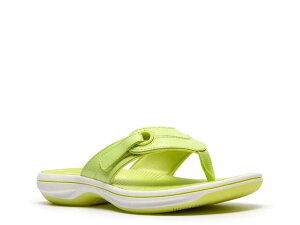 �N���[�N�X ���f�B�[�X �V���[�Y �T���_�� Clarks Breeze Reyna Sandalime Green ���C��
