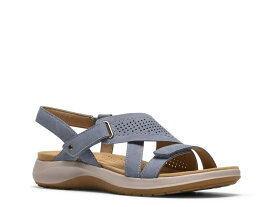 クラークス レディース シューズ サンダル Clarks Maelynn Gem Sandal Blue ブルー