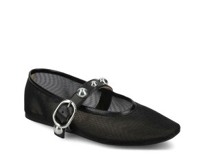 �W���[�j�[ ���f�B�[�X �V���[�Y �p���v�X Journee Naveah Mary Jane Flat Black Mesh �u���b�N