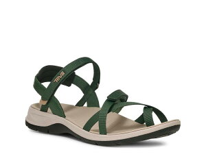 �e�o ���f�B�[�X �V���[�Y �T���_�� Teva TirraTraveler Slingback Sandal Pine Green �O���[��