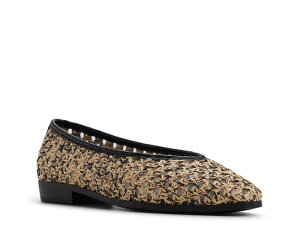 �A���h ���f�B�[�X �V���[�Y �p���v�X Aldo Rafaella Ballet Flat Black/Tan Woven �u���b�N